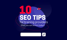 10 seo tips for training providers cover graphic