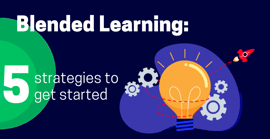 blended learning strategies blog cover graphic