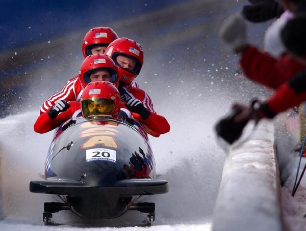 Dream team on bobsled