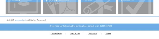 custom footer