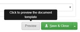 preview button for document templates