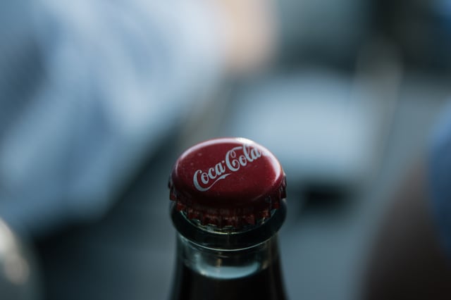 Coca cola glass bottle 