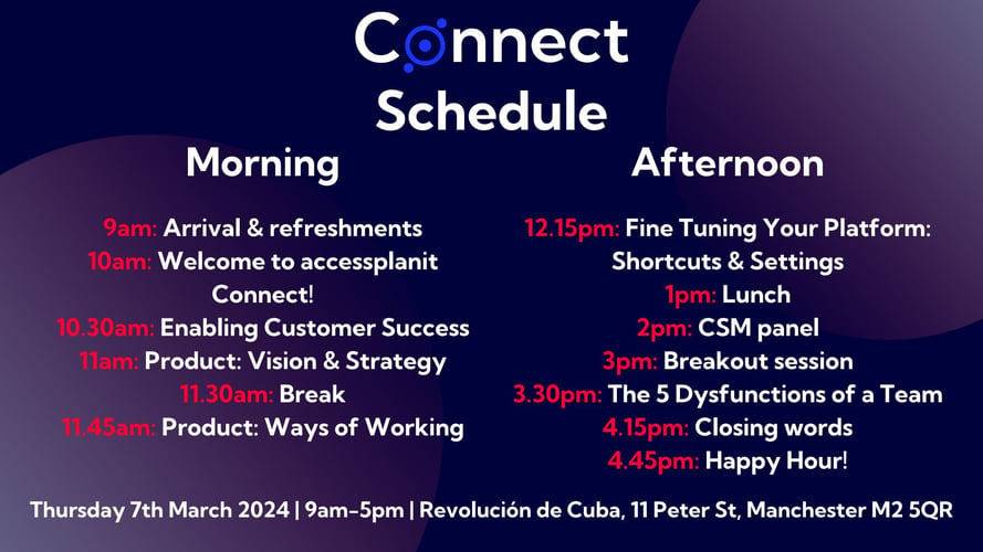 Agenda for Connect 2024