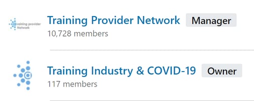 an example of linkedin groups