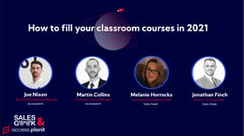 how to fill your classroom courses webinar panel