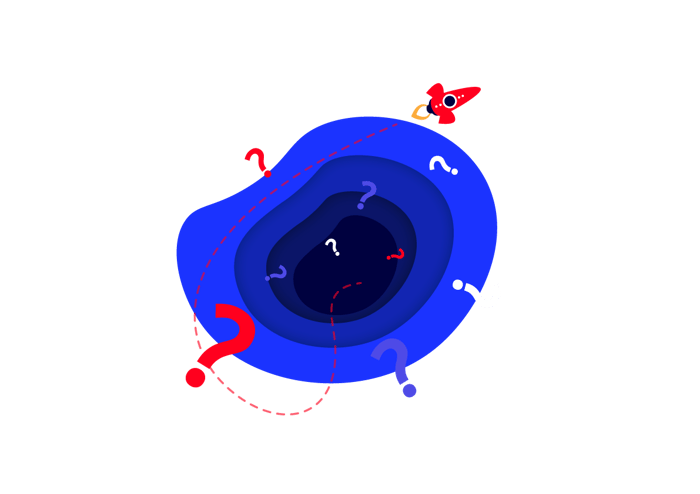 question marks going in to black hole graphic question marks going in to black hole graphic