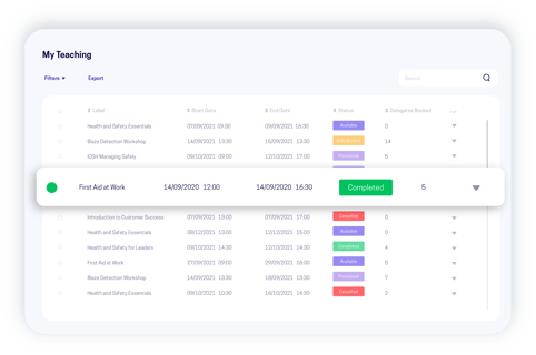 accessplanit trainer portal software screen