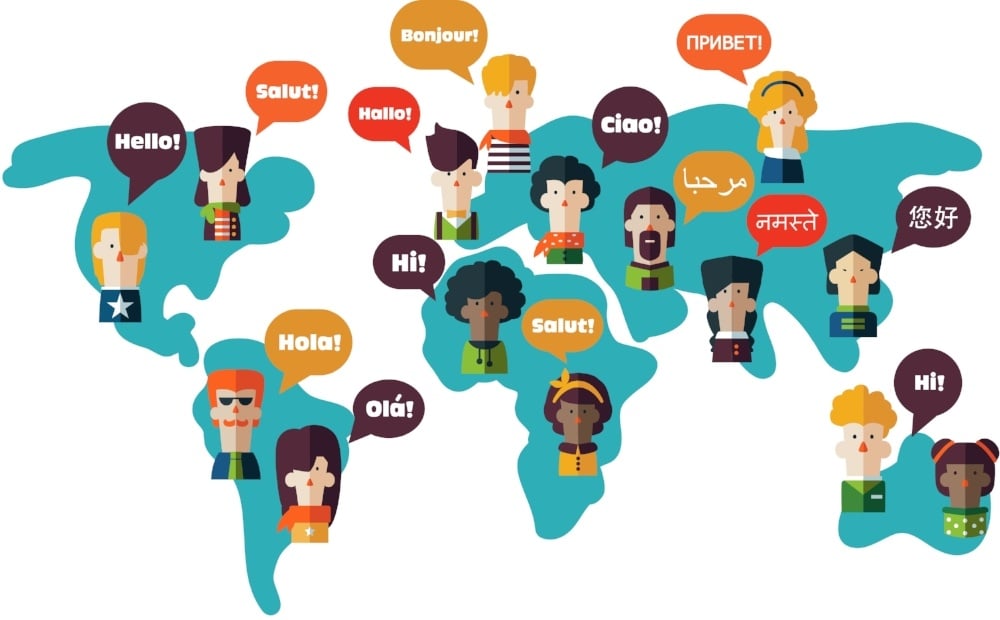 Global delegates connected via cloud-based training software