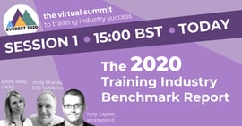 2020 training industry benchmark report webinar cover image
