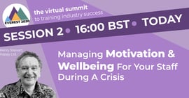 managing motivation and wellbeing for your staff during a crisis webinar cover image