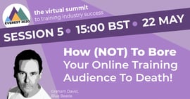 How not to bore your online training audience to death webinar cover image