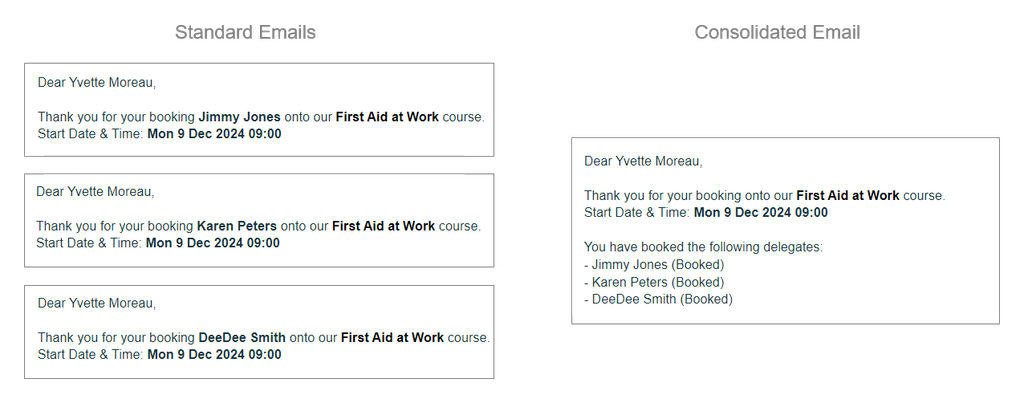consolidate emails