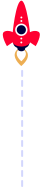 illustration rocket split cta one