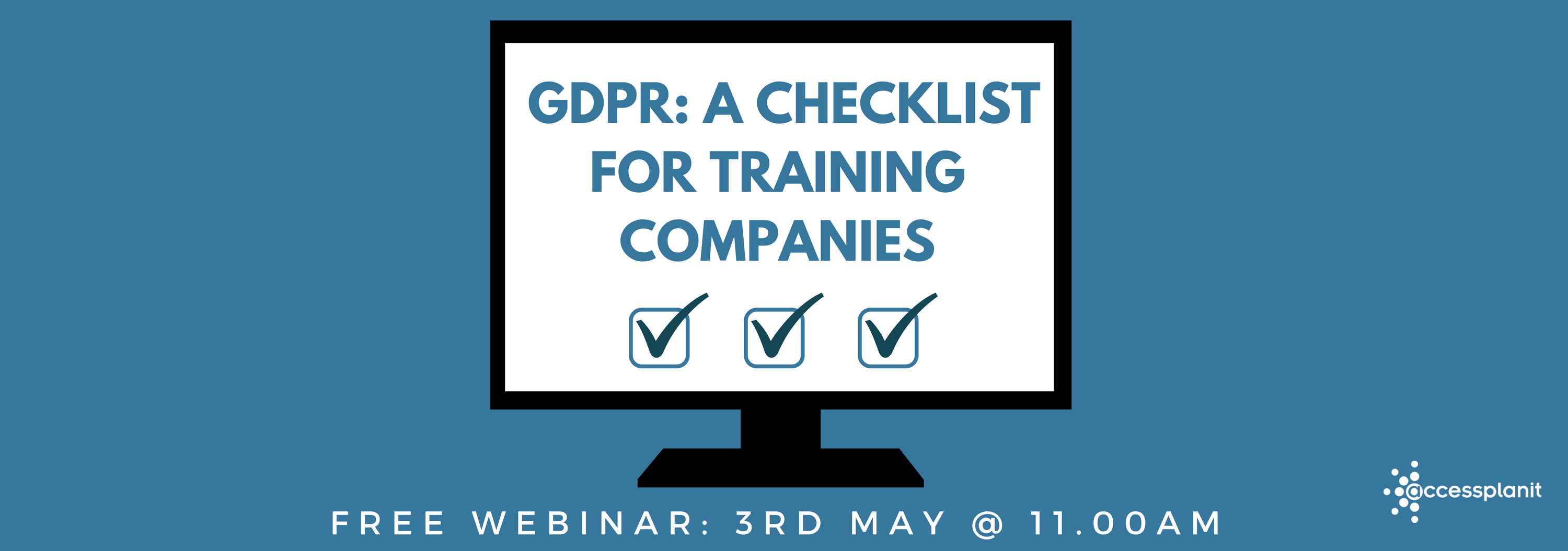 gdpr a checklist for training companies webinar cover image